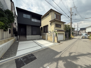交野市私部、新築一戸建ての外観画像です