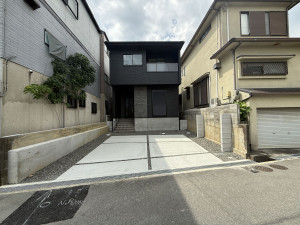 交野市私部、新築一戸建ての外観画像です