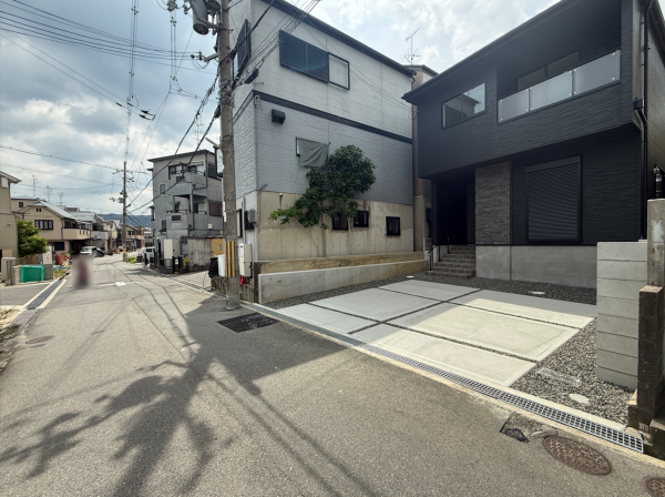 交野市私部、新築一戸建ての外観画像です