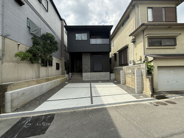 交野市私部、新築一戸建ての外観画像です
