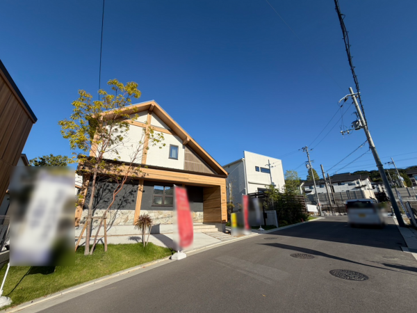 交野市森北、新築一戸建ての外観画像です