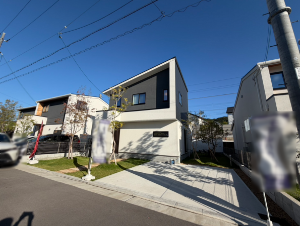 交野市森北、新築一戸建ての外観画像です