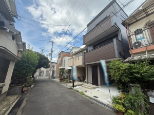 交野市倉治、新築一戸建ての外観画像です