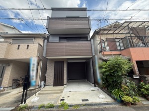 交野市倉治、新築一戸建ての外観画像です