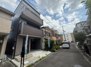 交野市倉治、新築一戸建ての外観画像です