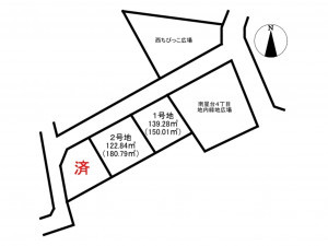 交野市南星台、土地の間取り画像です