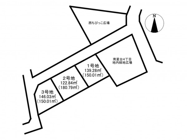 交野市南星台、土地の間取り画像です