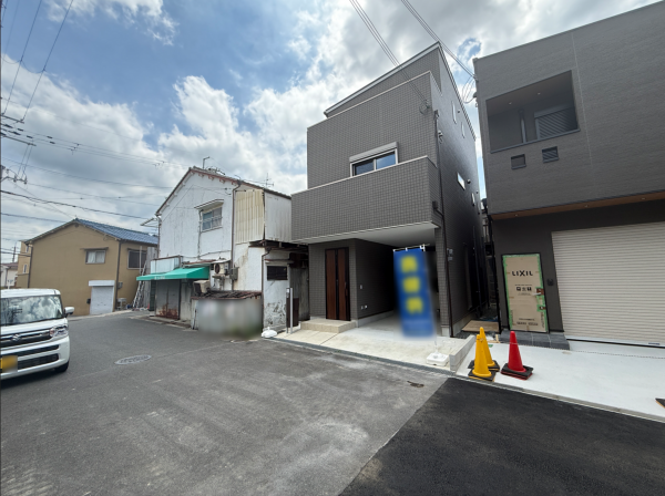 交野市倉治、新築一戸建ての外観画像です
