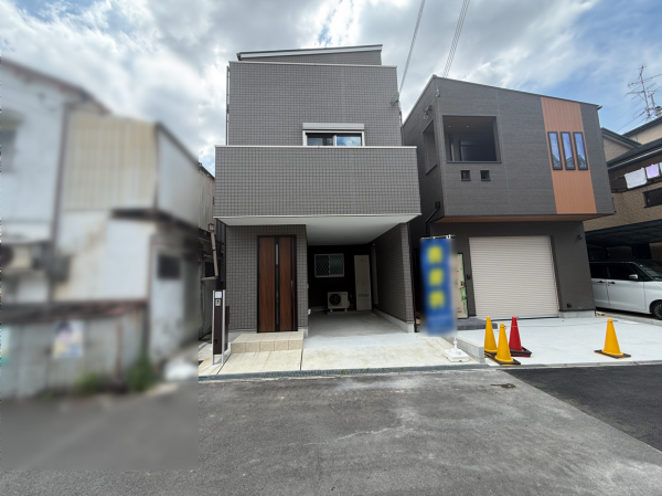 交野市倉治、新築一戸建ての外観画像です