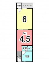 交野市星田、中古マンションの間取り画像です