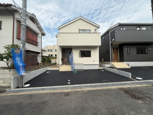 枚方市長尾台、新築一戸建ての外観画像です
