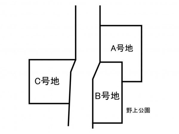 京田辺市大住、土地の間取り画像です