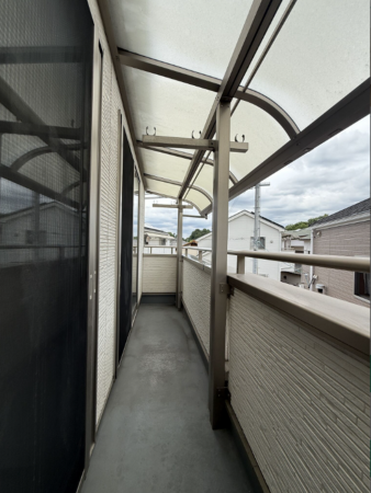 枚方市長尾台、中古一戸建てのバルコニー画像です