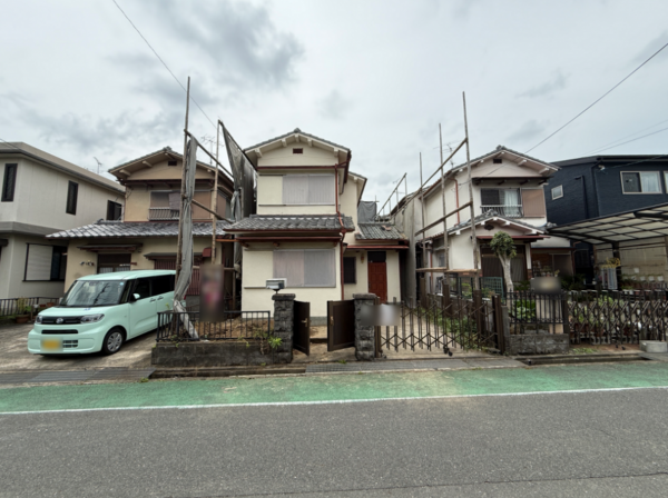 京田辺市薪、土地の前面道路を含む現地写真画像です