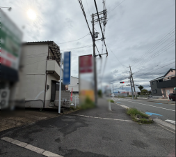 枚方市野村中町、土地の前面道路を含む現地写真画像です