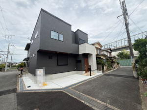 交野市私部西、新築一戸建ての外観画像です