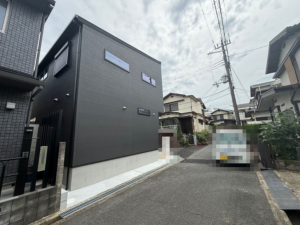 交野市私部西、新築一戸建ての外観画像です