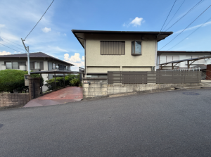 京田辺市薪、土地の前面道路を含む現地写真画像です