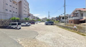 枚方市藤阪北町、土地の前面道路を含む現地写真画像です