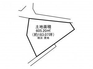 京田辺市大住、土地の間取り画像です
