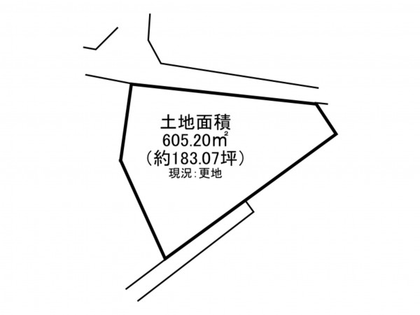 京田辺市大住、土地の間取り画像です