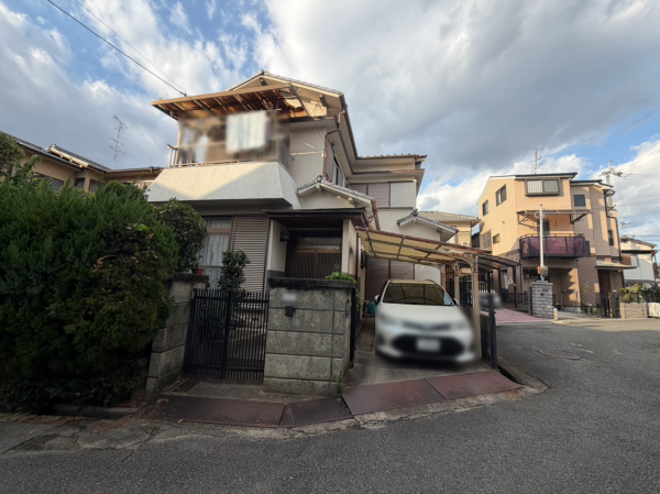 交野市幾野、土地の前面道路を含む現地写真画像です