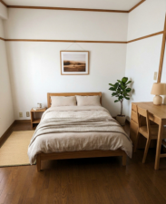 福岡市中央区大名、中古マンションの寝室画像です