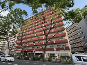 福岡市中央区赤坂、中古マンションの外観画像です