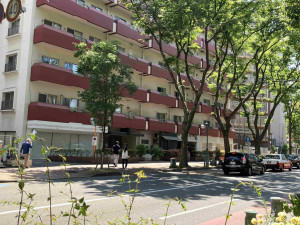 福岡市中央区赤坂、中古マンションの外観画像です