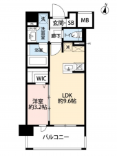福岡市中央区今川、中古マンションの間取り画像です