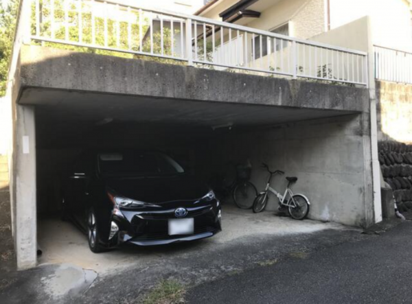 福岡市中央区小笹、土地の駐車場画像です