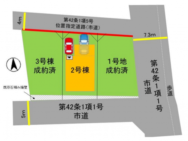 福岡市中央区笹丘、新築一戸建ての地図画像です