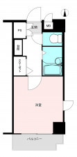 福岡市中央区六本松、中古マンションの間取り画像です