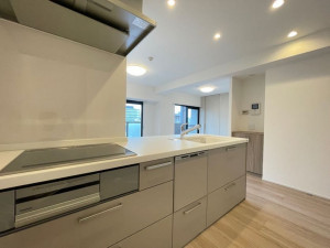 福岡市中央区港、中古マンションのキッチン画像です