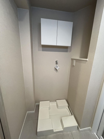 福岡市中央区今泉、中古マンションの洗面画像です