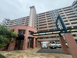 福岡市南区、中古マンションの外観画像です