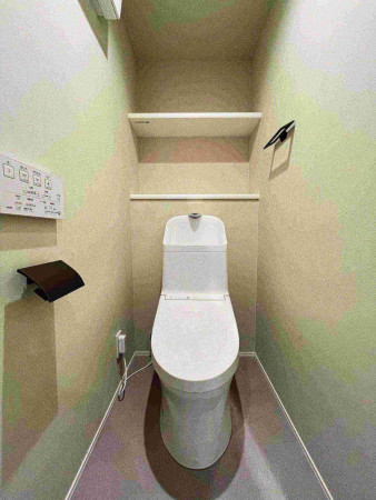 福岡市中央区薬院、中古マンションのトイレ画像です