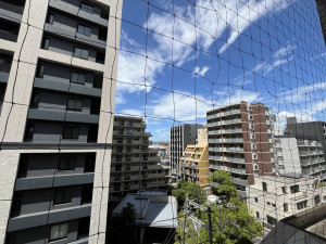 福岡市中央区荒戸、中古マンションのバルコニー画像です