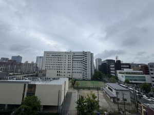 福岡市中央区長浜、中古マンションのバルコニー画像です