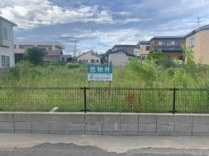 秋田市土崎港中央、土地の画像です
