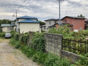 秋田市楢山南新町上丁、土地の画像です