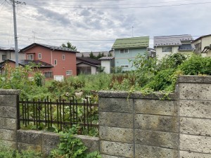秋田市楢山南新町上丁、土地の画像です