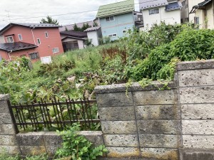 秋田市楢山南新町上丁、土地の画像です