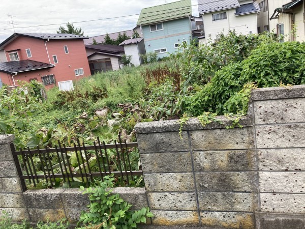 秋田市楢山南新町上丁、土地の画像です