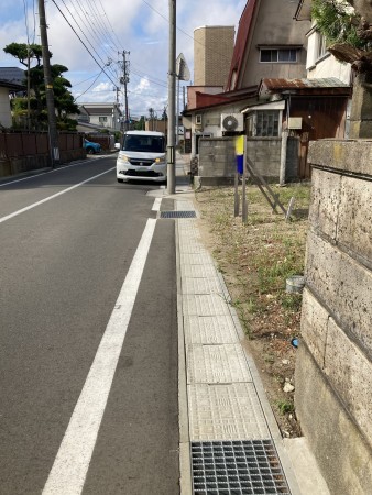 秋田市新屋元町、土地の画像です