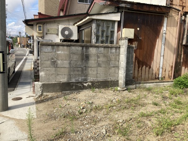 秋田市新屋元町、土地の画像です