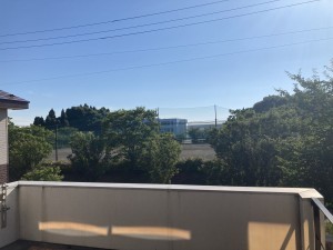 秋田市桜台、中古一戸建てのバルコニー画像です