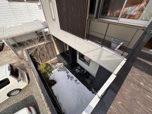 秋田市桜台、中古一戸建てのバルコニー画像です