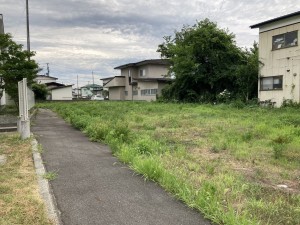 秋田市楢山南中町、土地の画像です