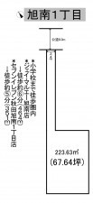 秋田市旭南、土地の間取り画像です